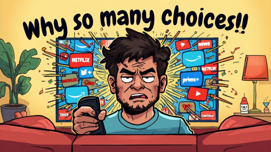 Por que você paga 4 streamings diferentes mas ainda acha que não tem nada pra assistir