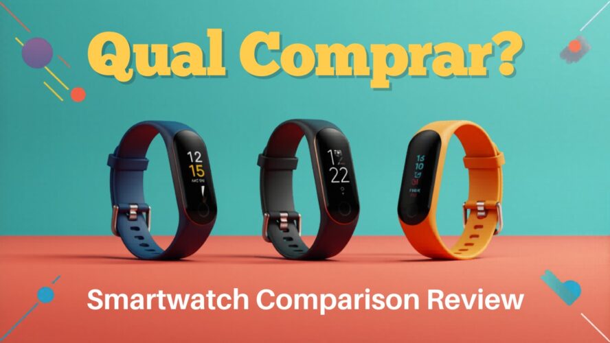 Samsung Galaxy Fit3 vs Xiaomi Mi Band 8 Active vs Amazfit Bip 5: Qual Pulseira Inteligente Comprar em 2025?
